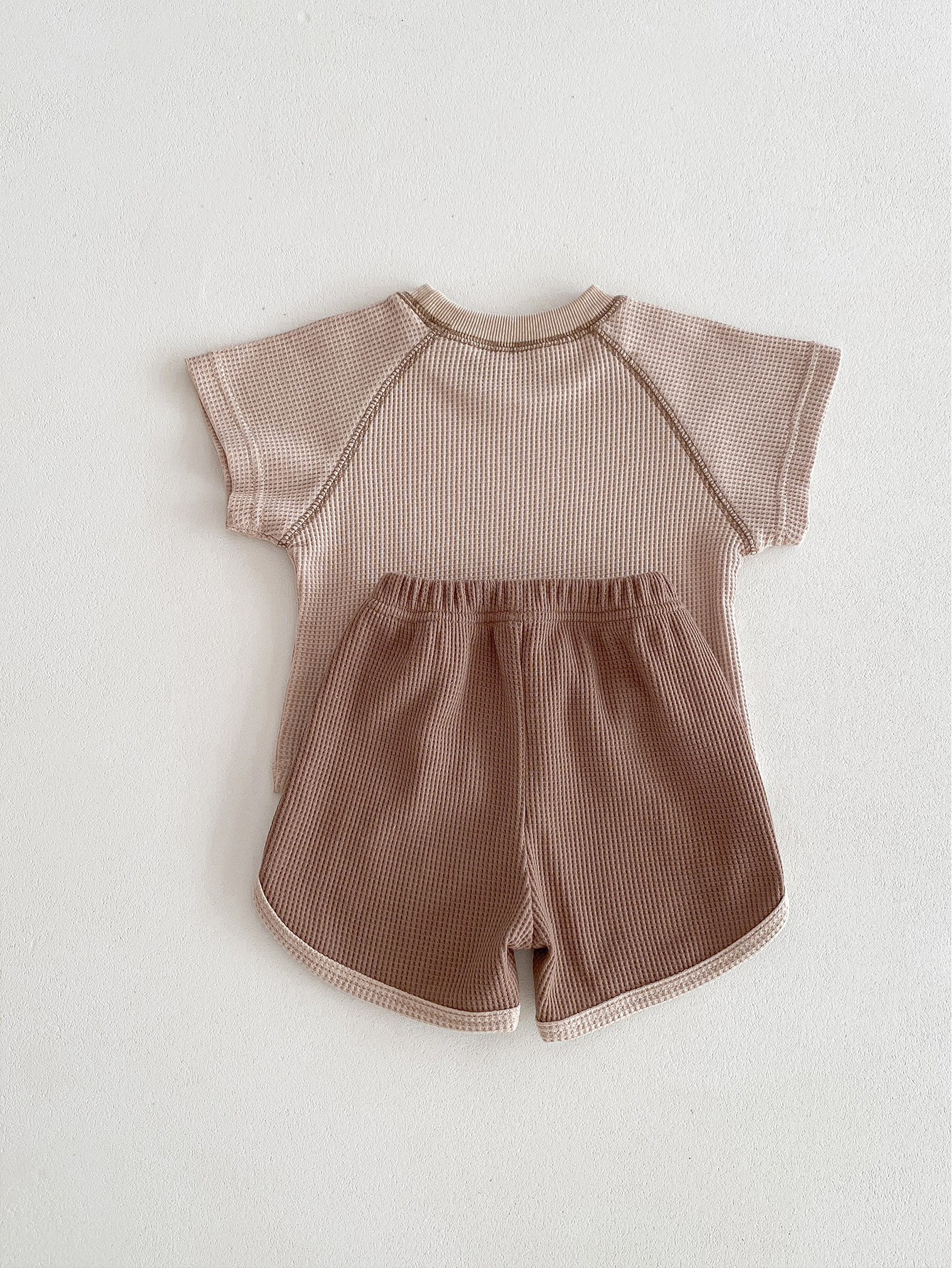 Unisex Baby Short Sleeve Waffle Kit - Image 9