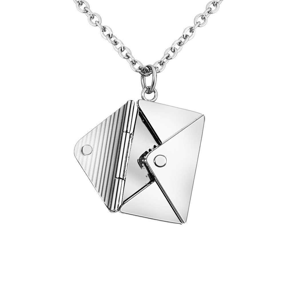 Lover Letter Pendant Envelop Necklace - Image 7