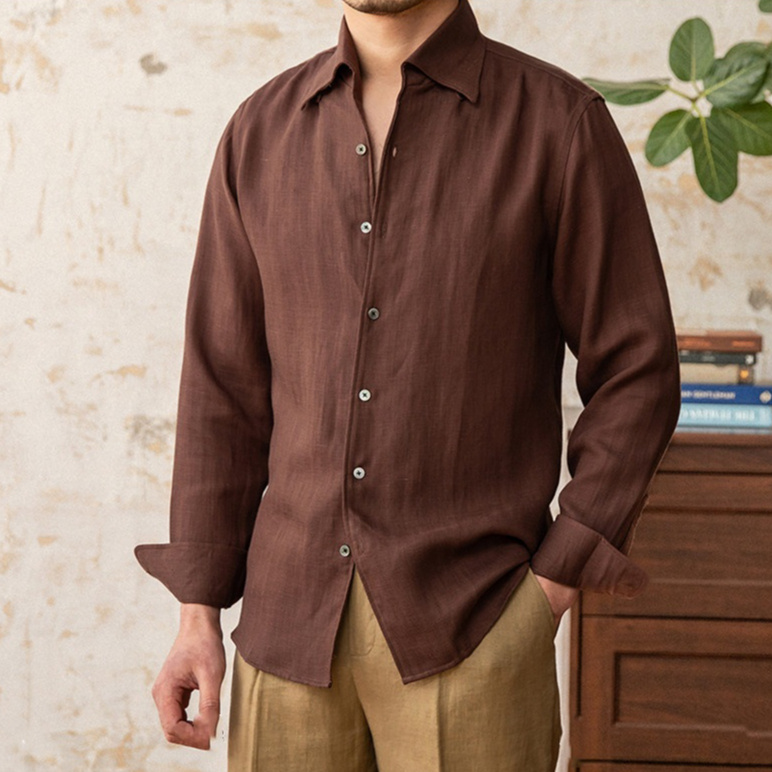 Breathable Casual Light Collar Shirt
