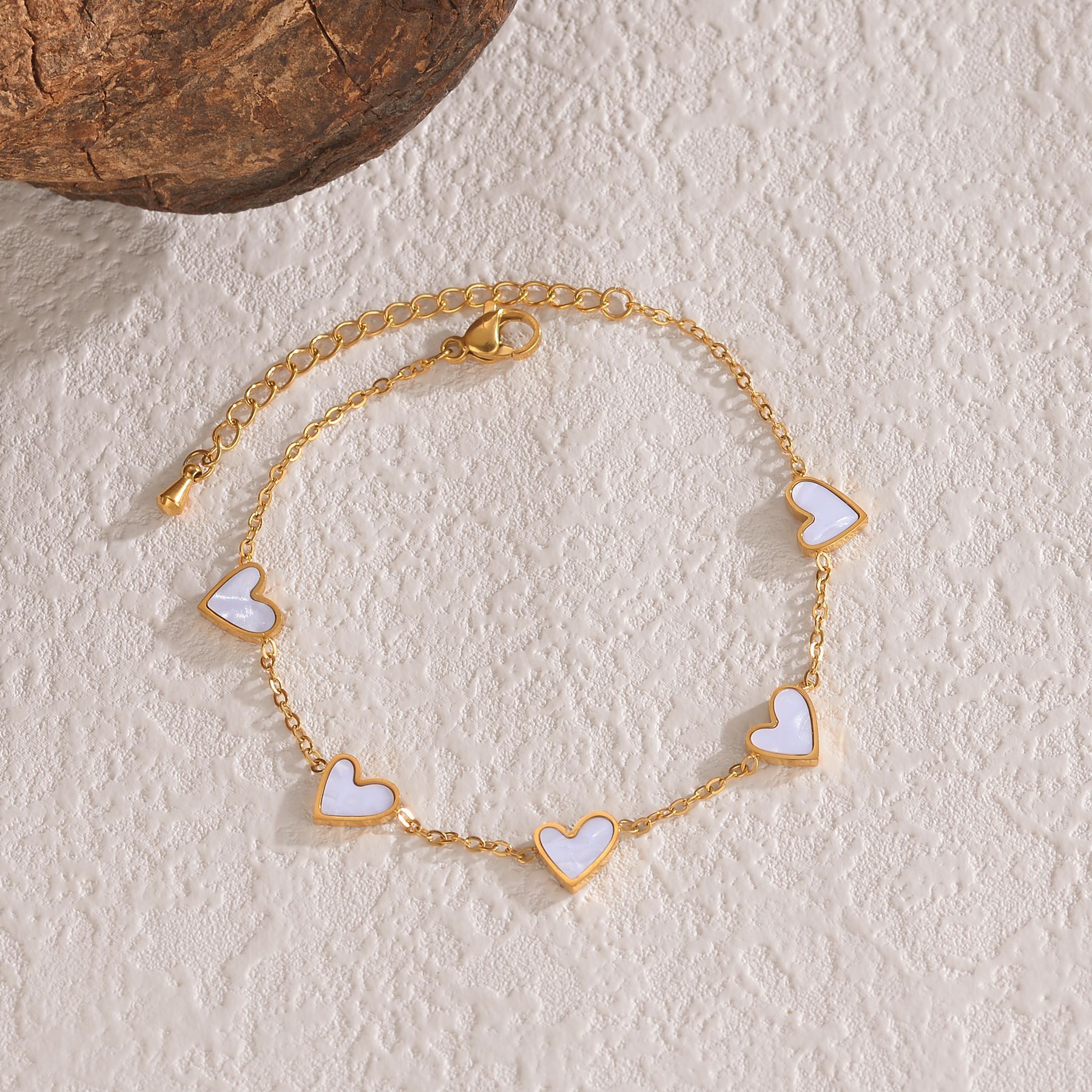 Stainless Steel Dripping Heart Bracelet - Image 10