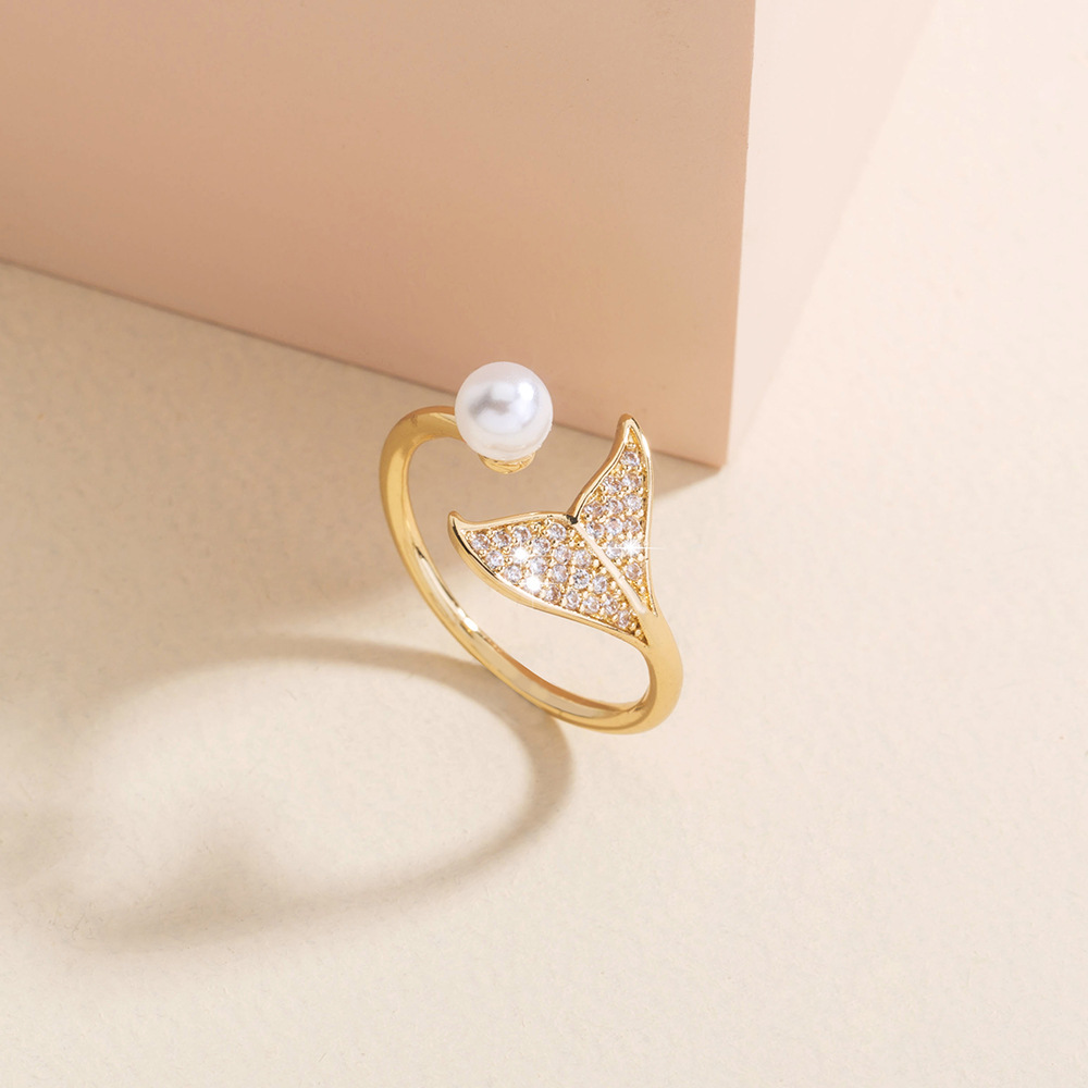 Micro Inlaid Mermaid Tail Ring