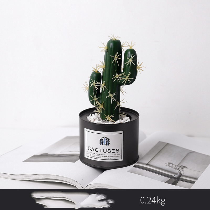 Artificial Green Cactus Potted Ornaments