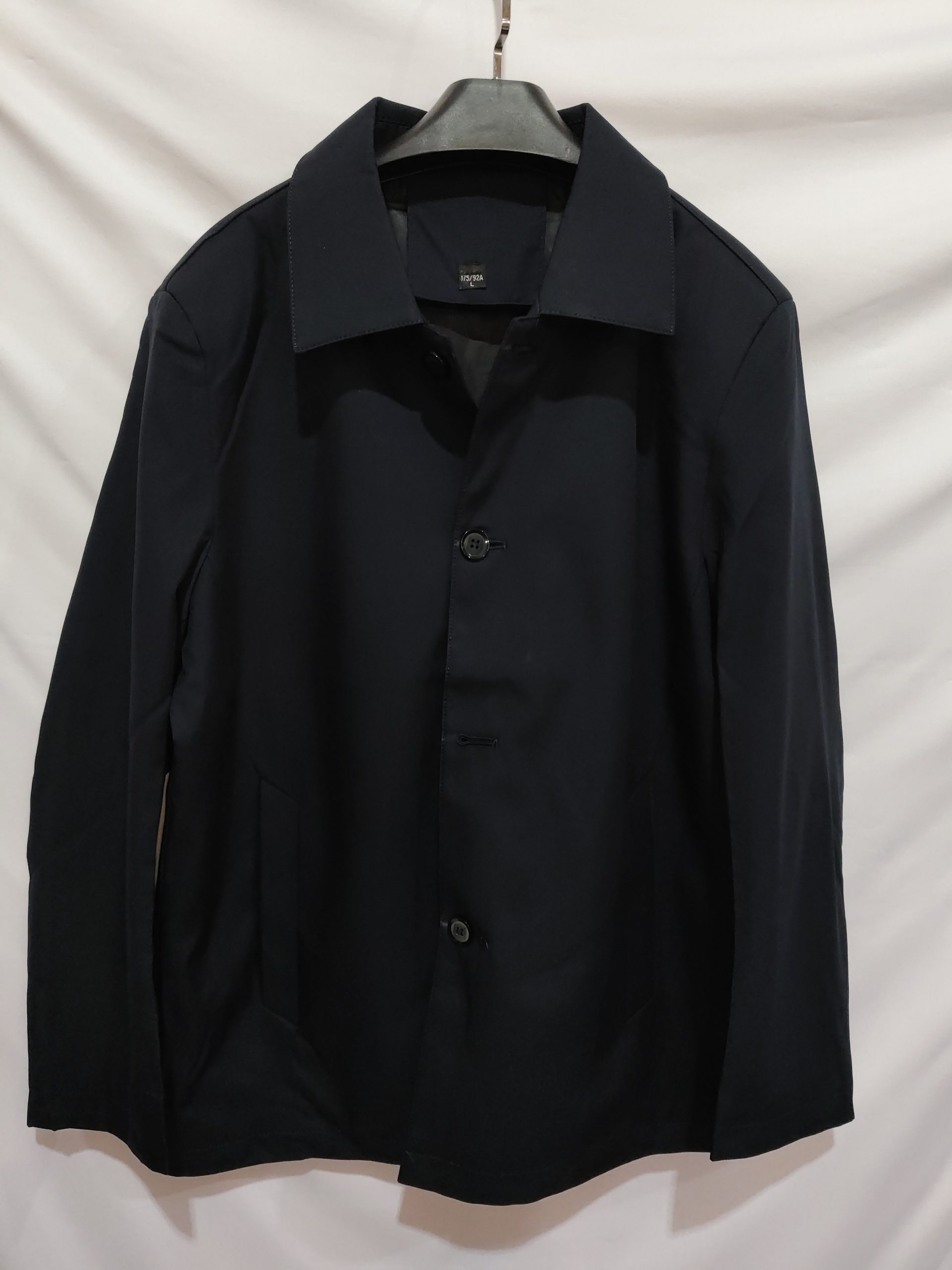 Solid Color Men Polo Collar Jacket - Image 9