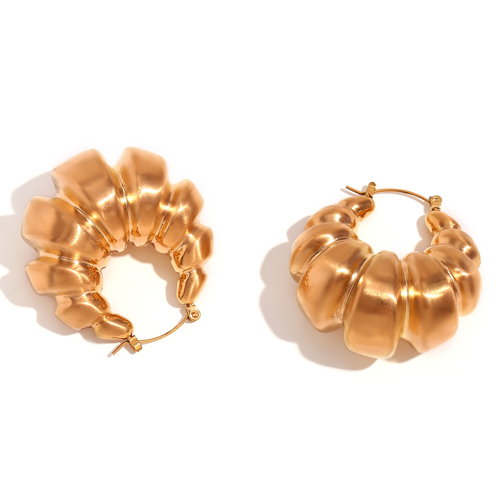Gold Plating Hollow Geometric Earrings - Image 9
