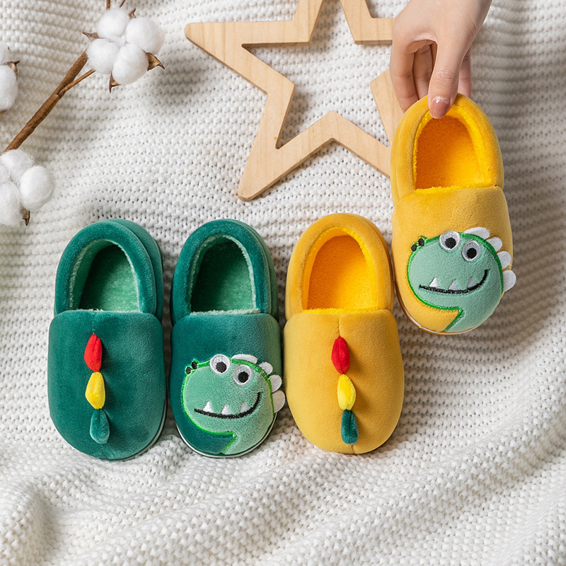 Children's Bags Dinosaur Plush Cotton Shoes