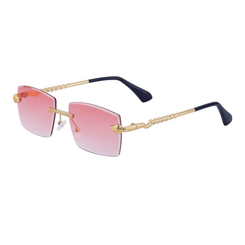 Fashion Rimless Sunglasses For Men - Image 5