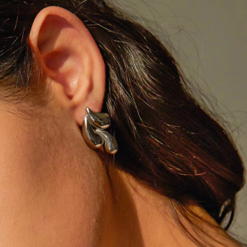 Double Water Drop Shaped Earrings - Image 4