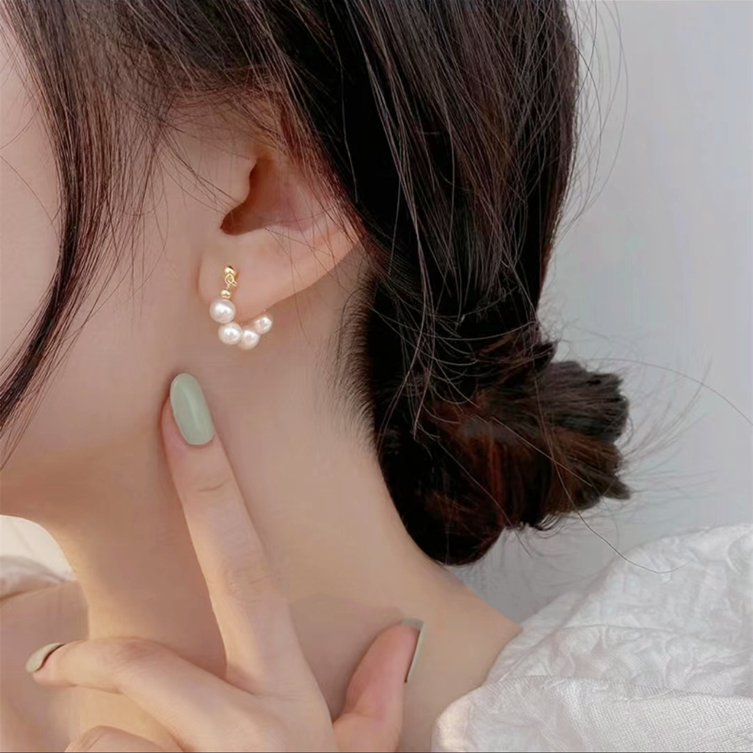 925 Silver 5mm Pearl Stud Earrings