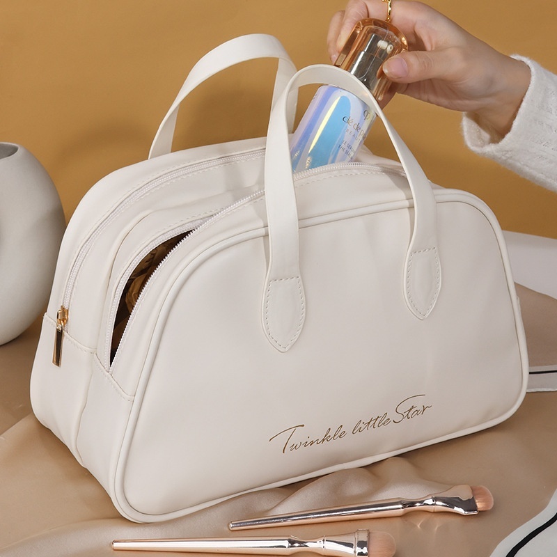 Leather Large Capacity Toiletry Bag