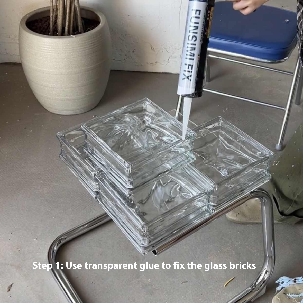 Glass Bricks Coffee Table - Image 9