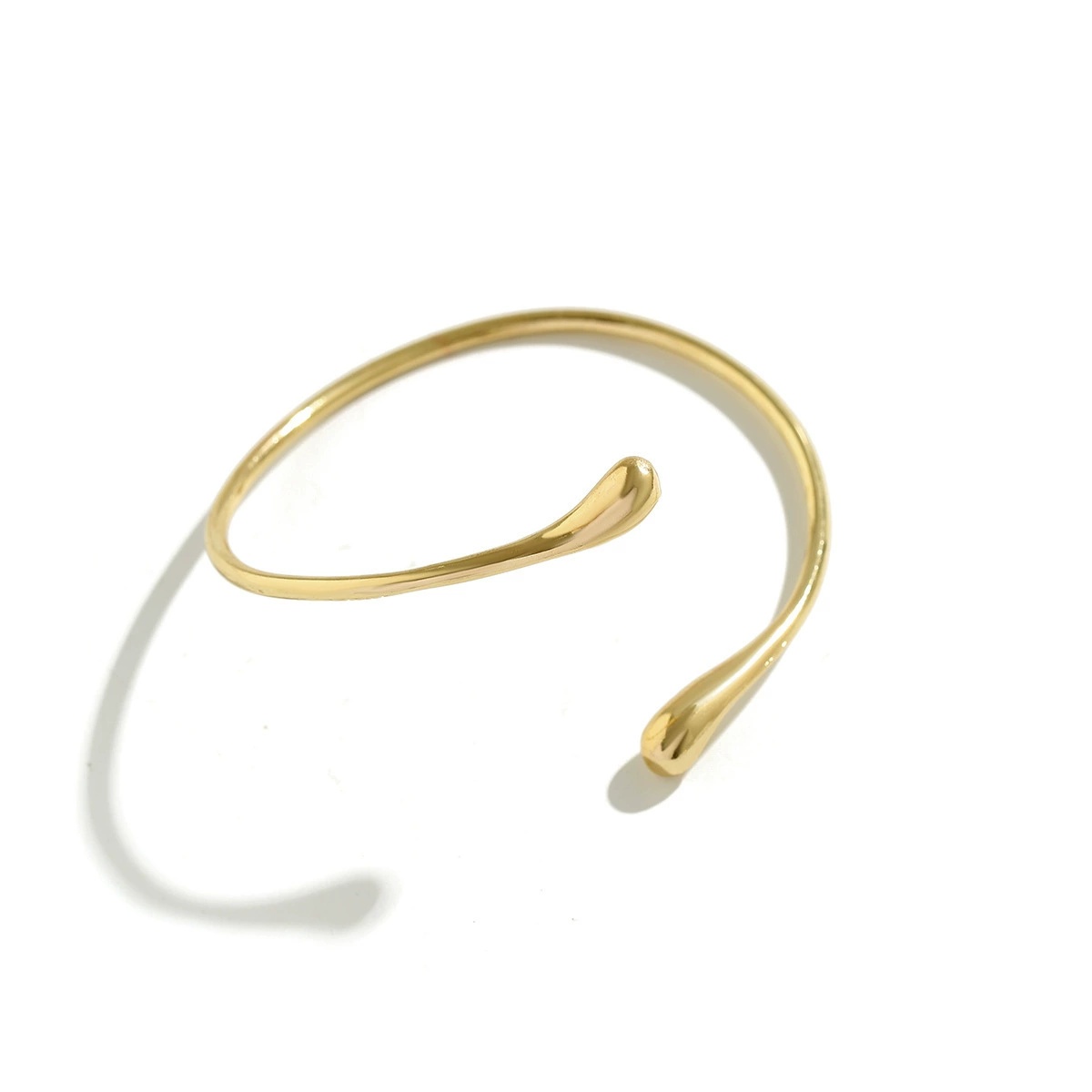 Gold-plated Geometric Cuff Bracelets - Image 2