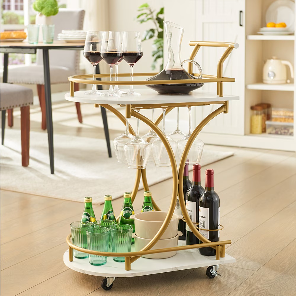 Double Storey Wine Glass Rack Table