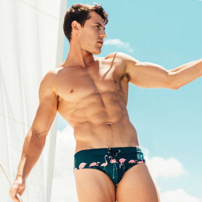 Men's Printed Fashion Swim Briefs - Image 2