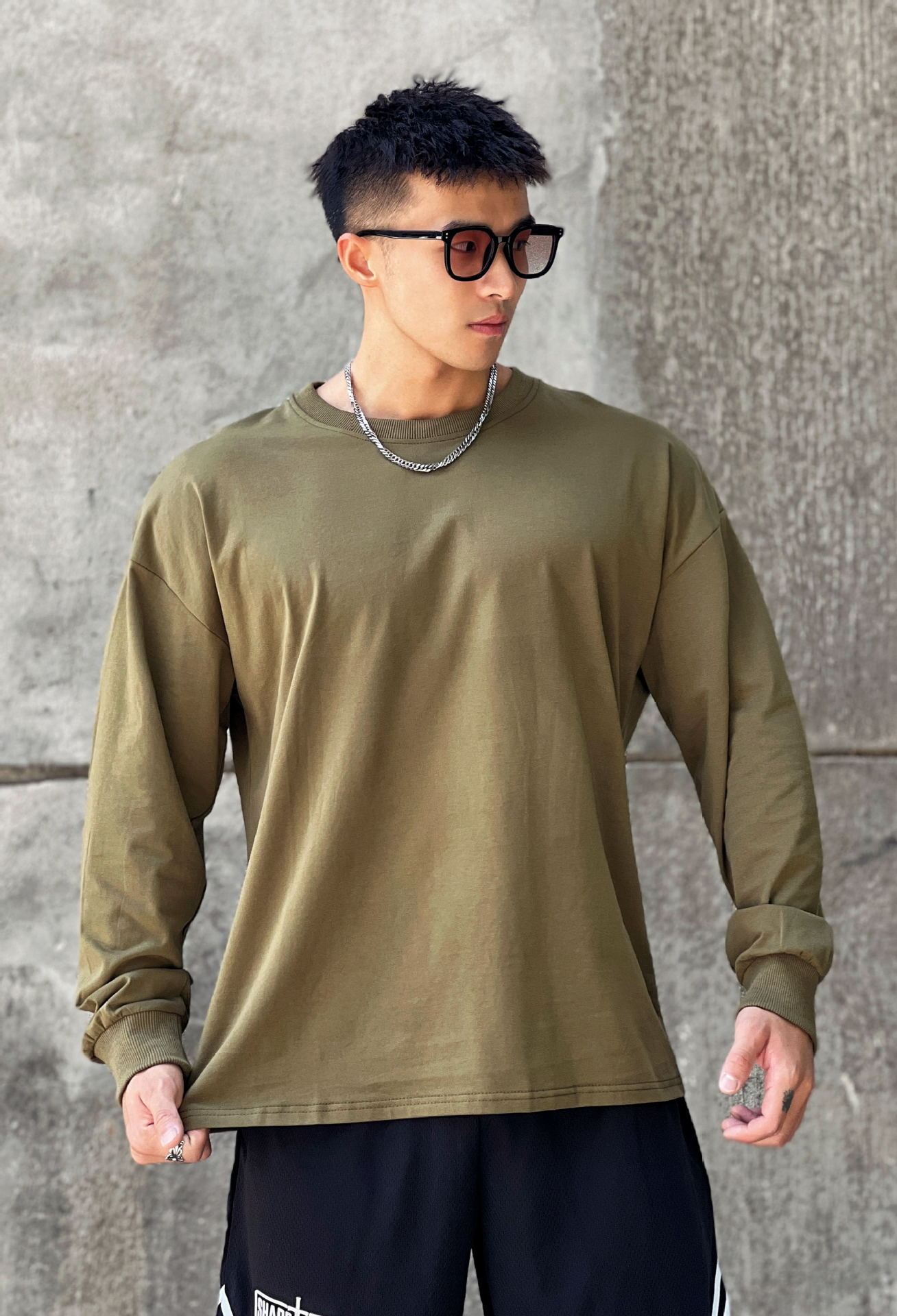 Loose Long Sleeve Thin Pullover Hoodie - Image 4