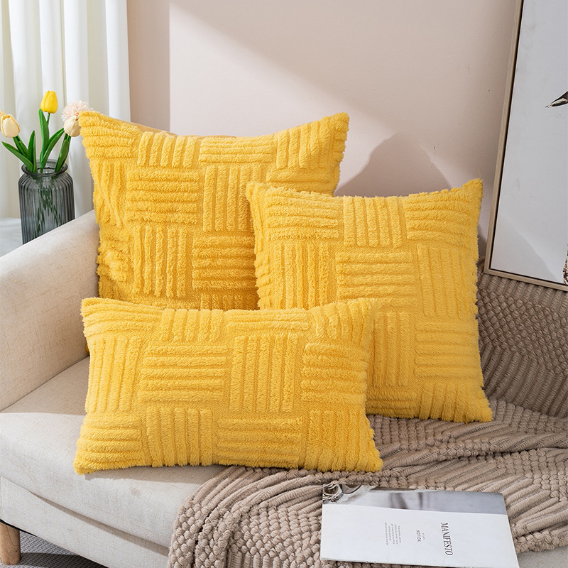 Woven Plush Sofa Cushions Pillowcase - Image 7