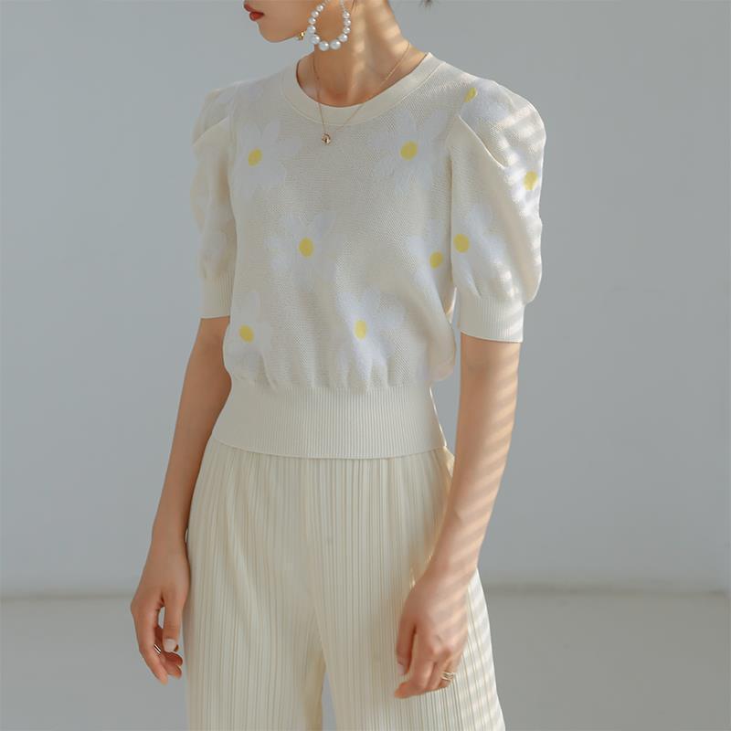 Elegant Floral Trendy Patchwork Top
