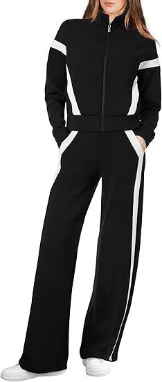 Sweatshirt Wide Leg Track Pants - Image 10