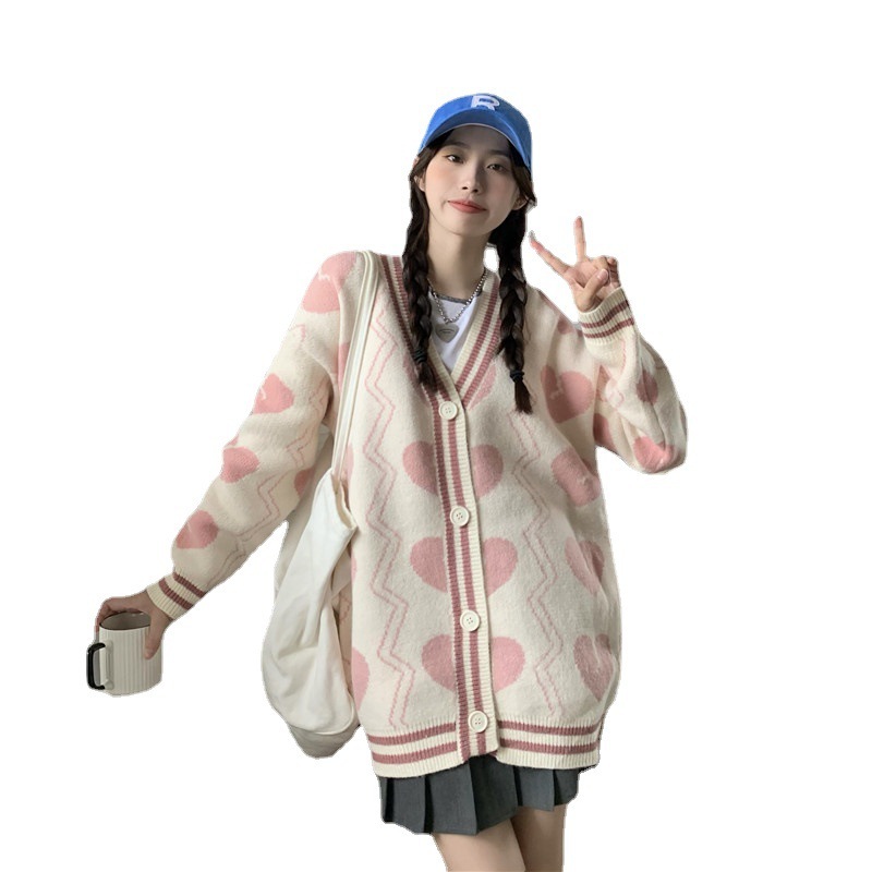 Knitted Soft Waxy Cardigan Sweater - Image 4
