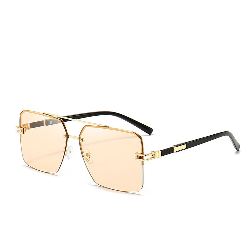 Fashionable Large-Frame Double-Beam Sunglasses - Image 5