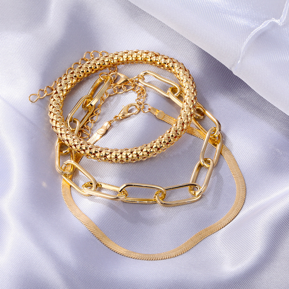 Metal Snake Bone Chain Multi-layer Bracelet