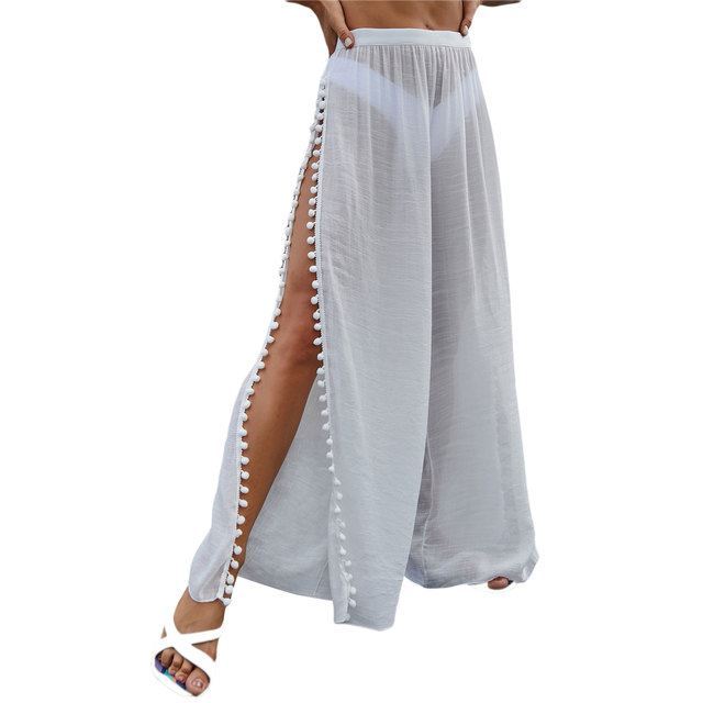 Women High Slit Beach Pants Cover Ups - Image 5