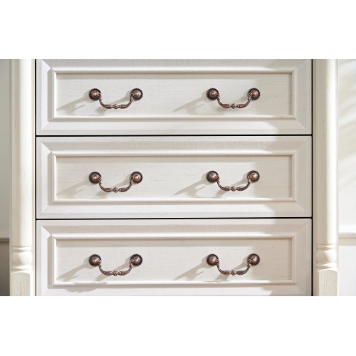 5 Drawer Dresser Chest With Base Wooden - Image 7