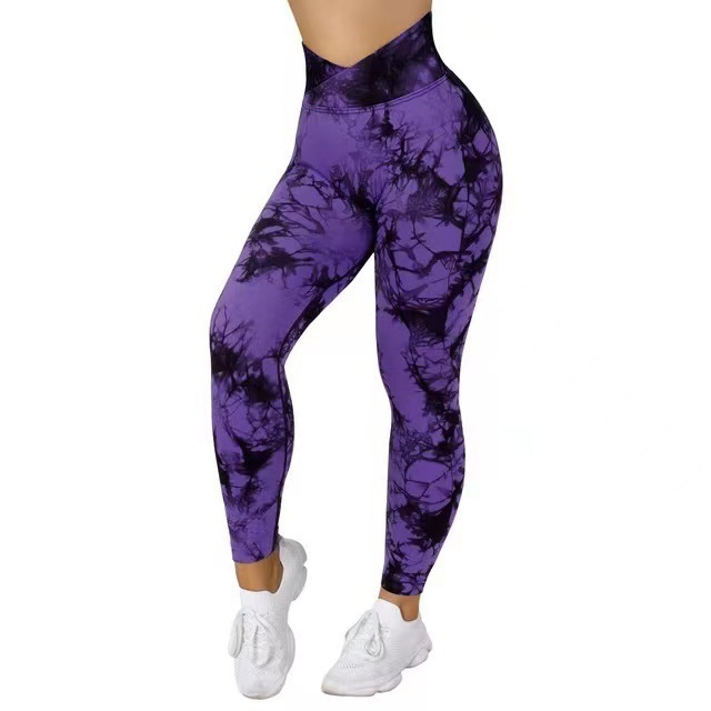 Seamless Tie Dye Leggings - Image 9