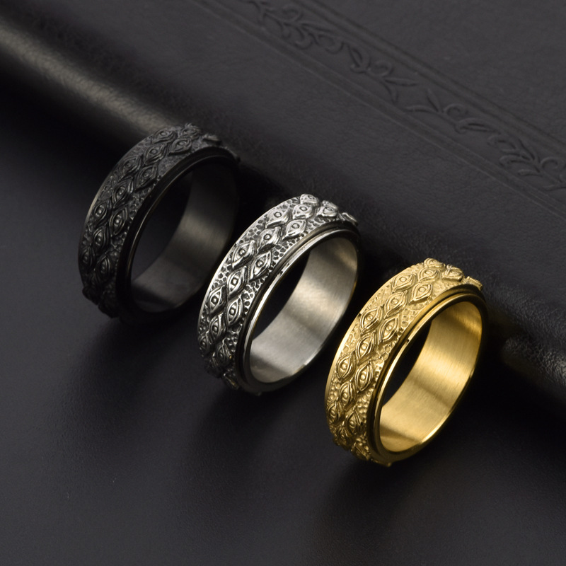 Stainless Steel Eye Ring