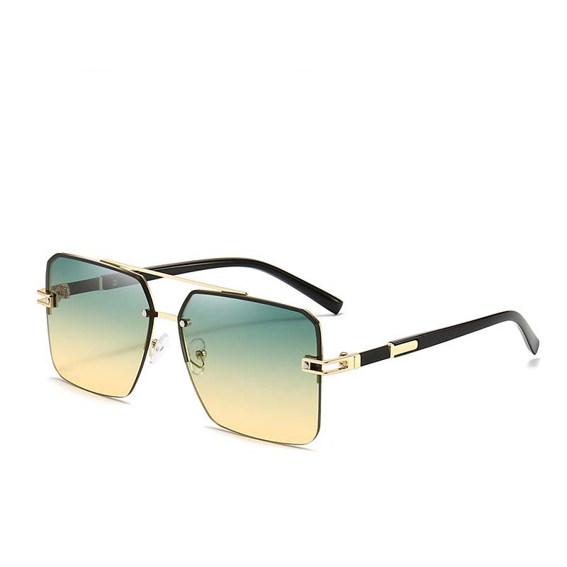 Fashionable Large-Frame Double-Beam Sunglasses - Image 10