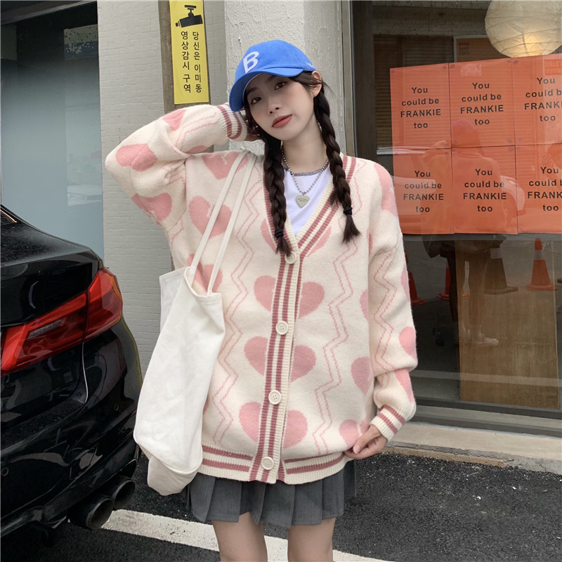 Knitted Soft Waxy Cardigan Sweater - Image 3