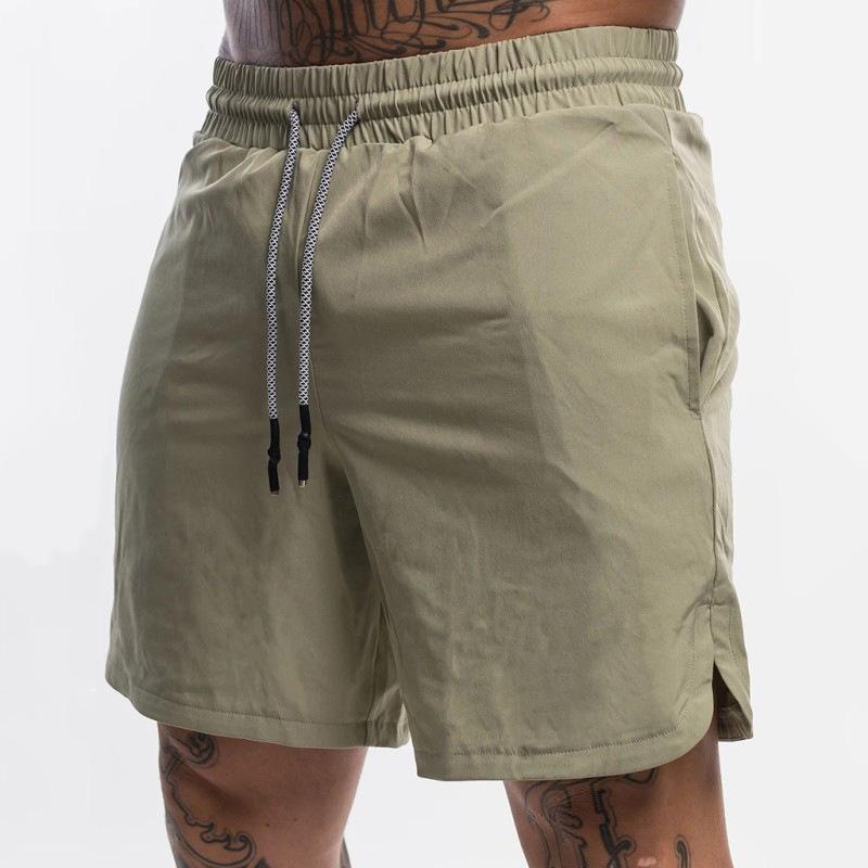 Men's Solid Casual Breathable Workout Shorts