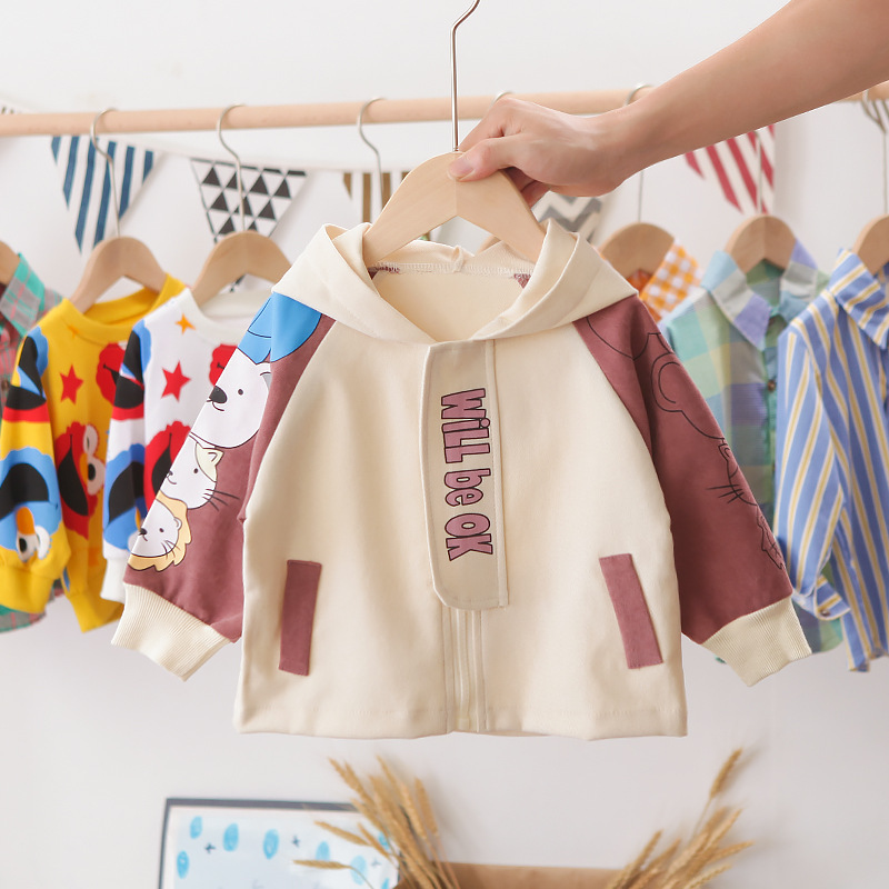 Baby Corduroy Long Sleeve Hoodie Coat