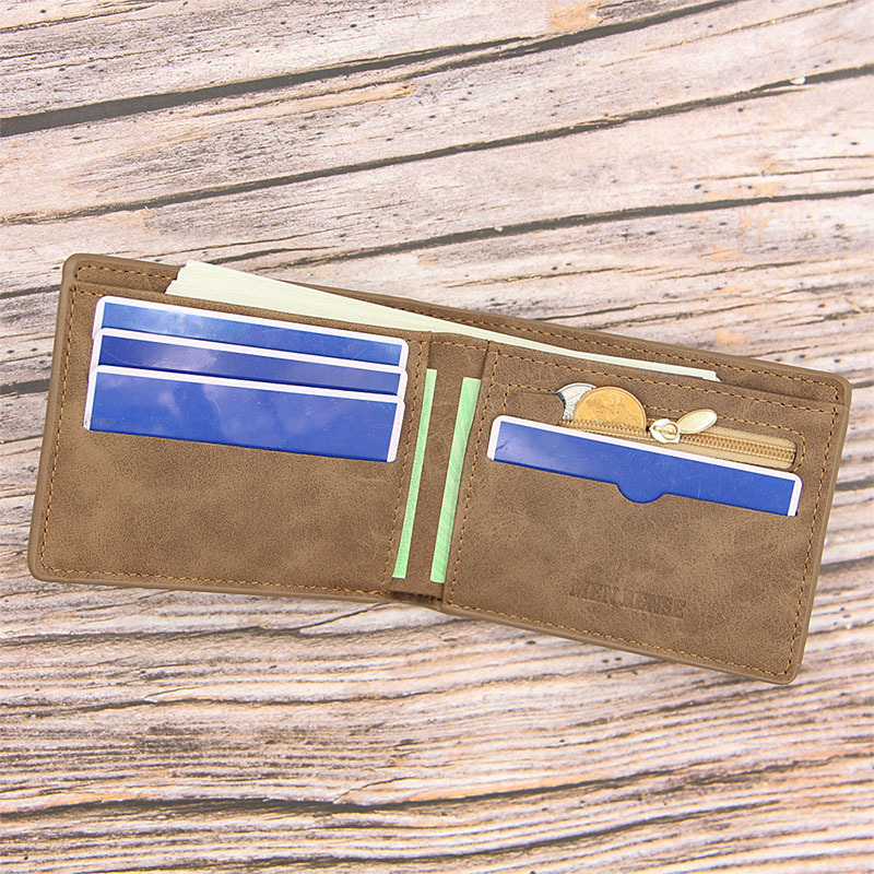 Short Vintage Frosted Wallet - Image 4