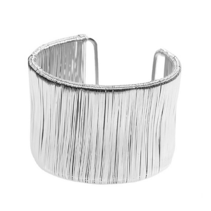Gold-plated Geometric Cuff Bracelets - Image 6