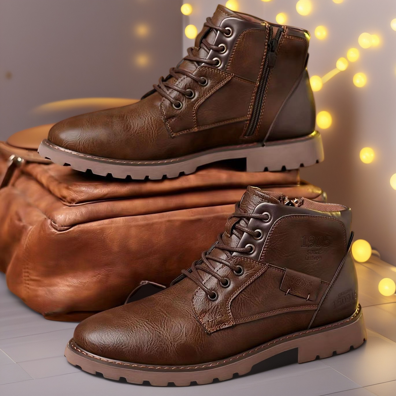 Plus Size Leisure Martin Ankle Boots - Image 2
