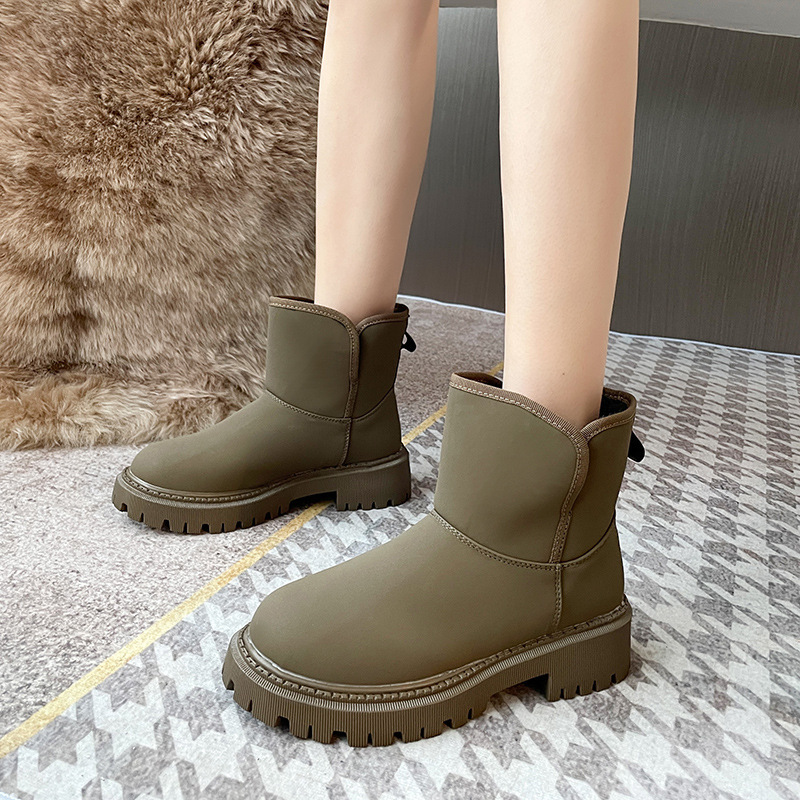 Velvet Thick Warm Short Boots