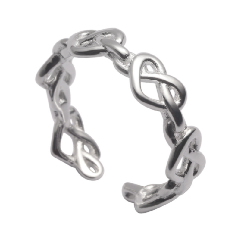 Sterling Silver Fashion Love Ring - Image 3