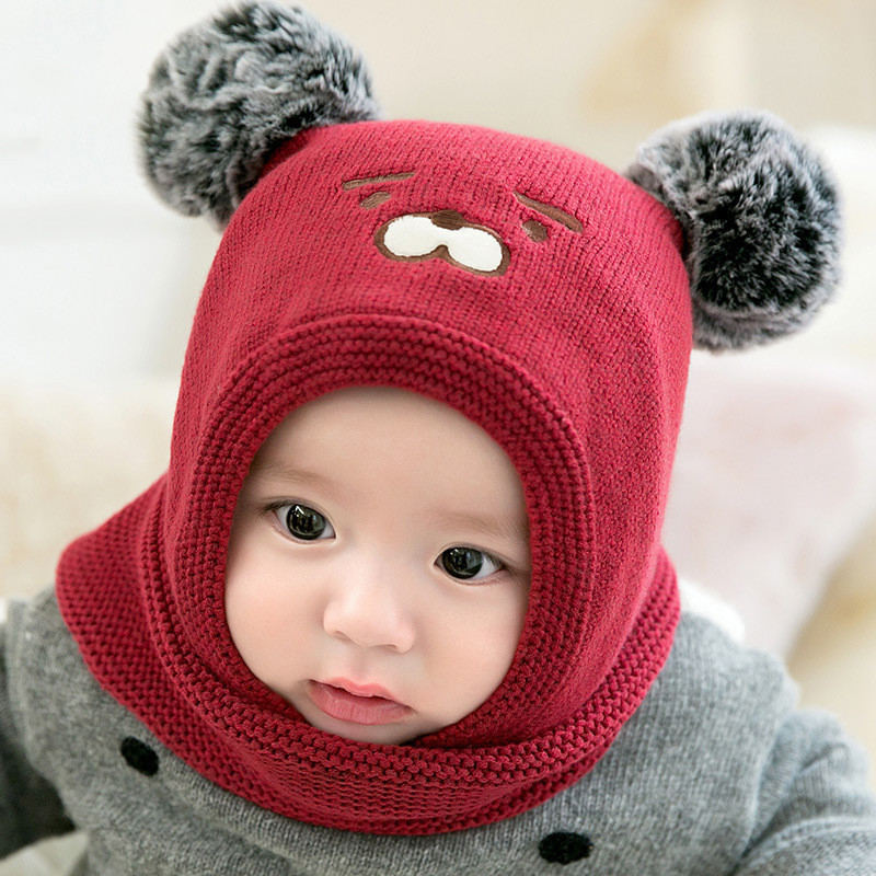 Toddler Boys And Girls Baby Woolen Hats