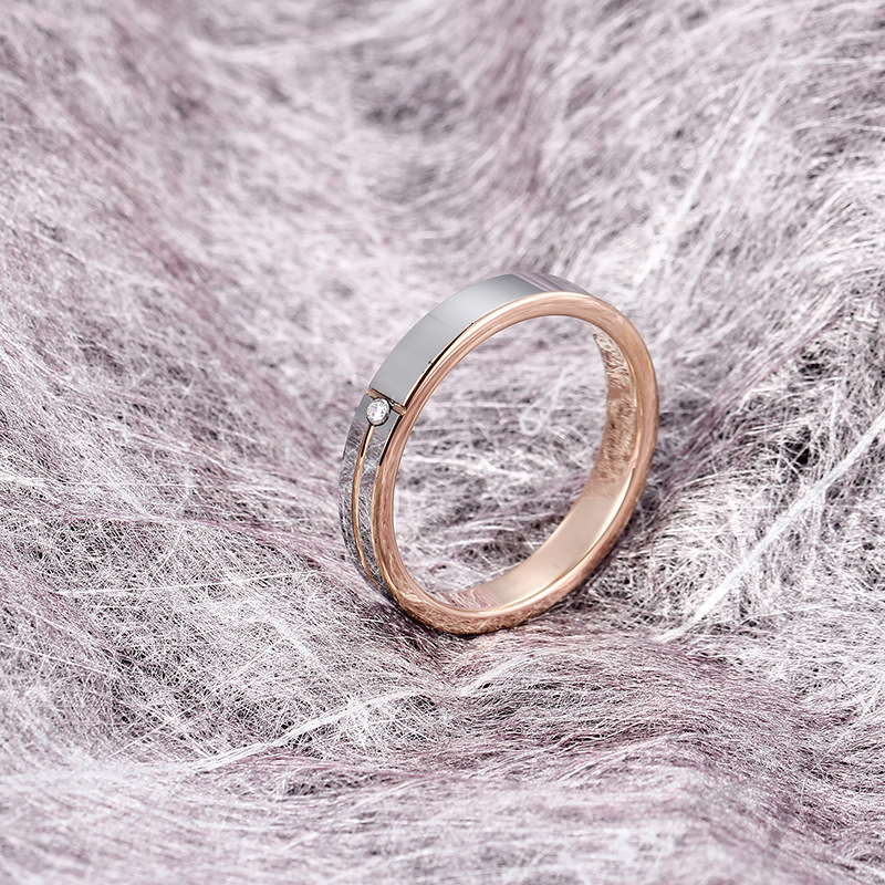 Personality Simple Inlaid Fashion Ring - Image 4