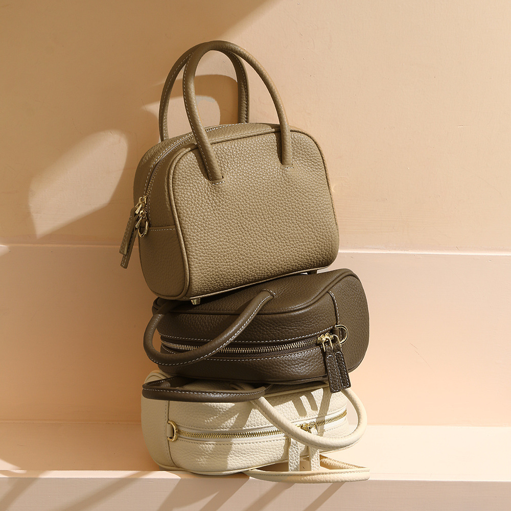 All-match First Layer Cowhide Tote Bag