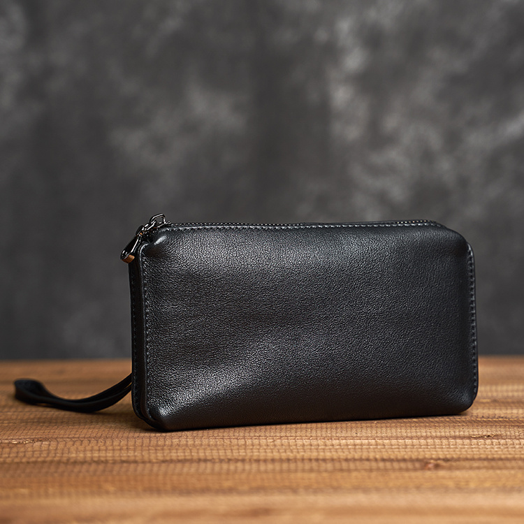 Men's Leather Top Clutch - Image 2