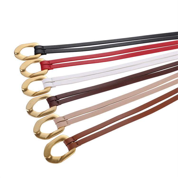 Women's Knot Buckle Thin Belt - Image 8