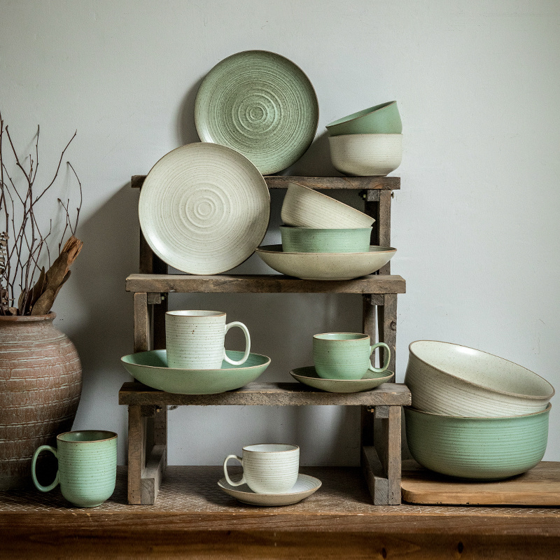 Vintage Old School Ceramic Bowls And Dishes