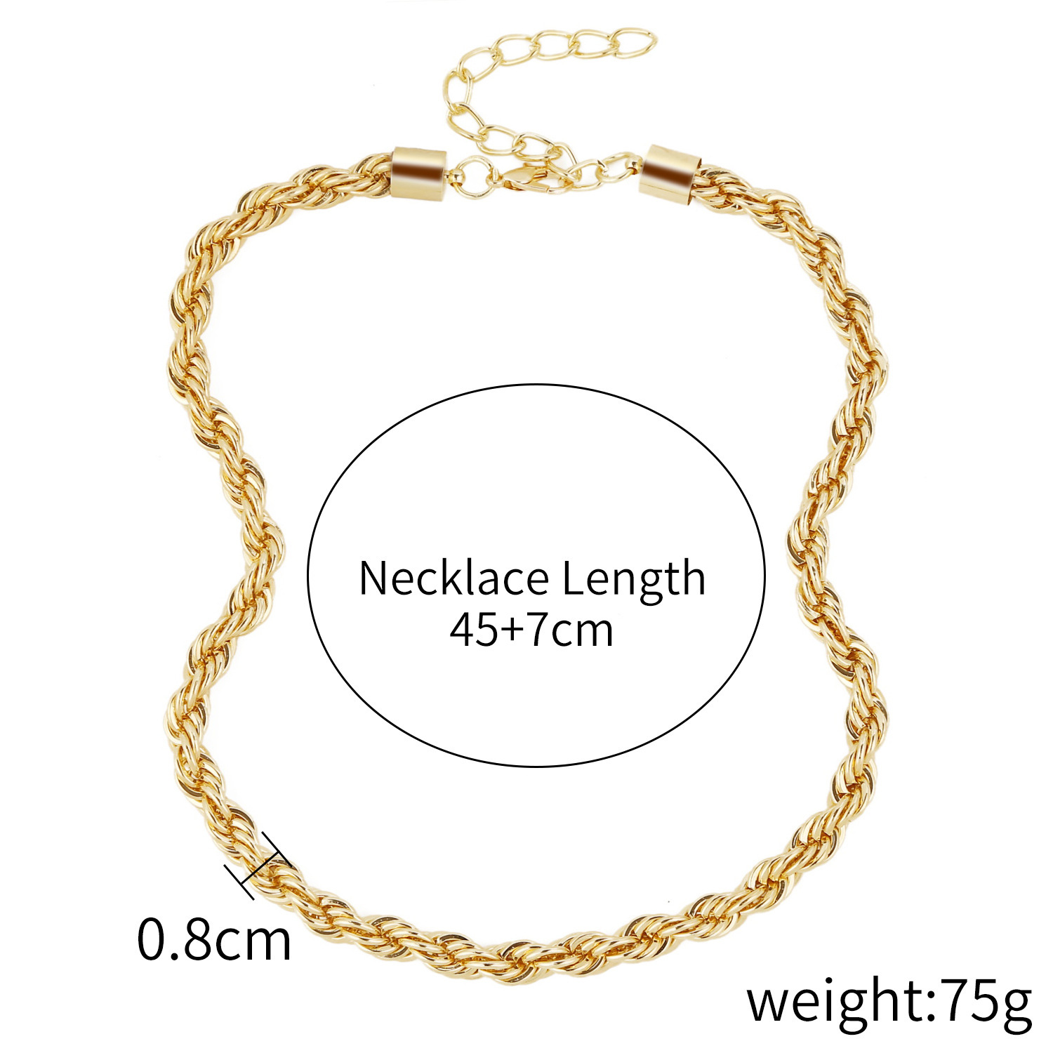 Twist Chain Necklace - Image 4