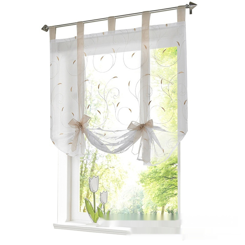 Embroidered Pastoral Adjustable Curtain - Image 6