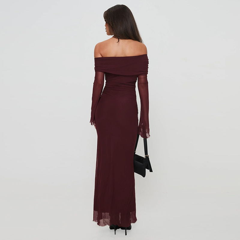 Women's Fashion Slim Mesh Dress - Image 3