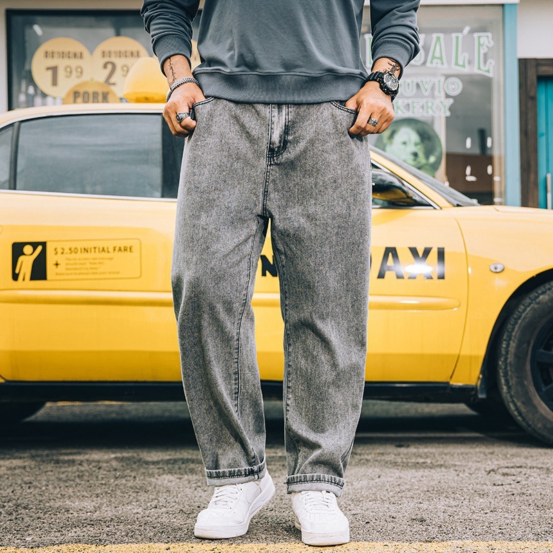 Men's Loose Straight Simple Casual Jeans - Image 4
