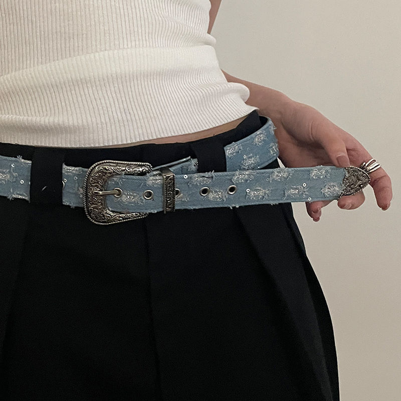 Women's Decorative Butterfly Smooth Buckle Belt - Image 5