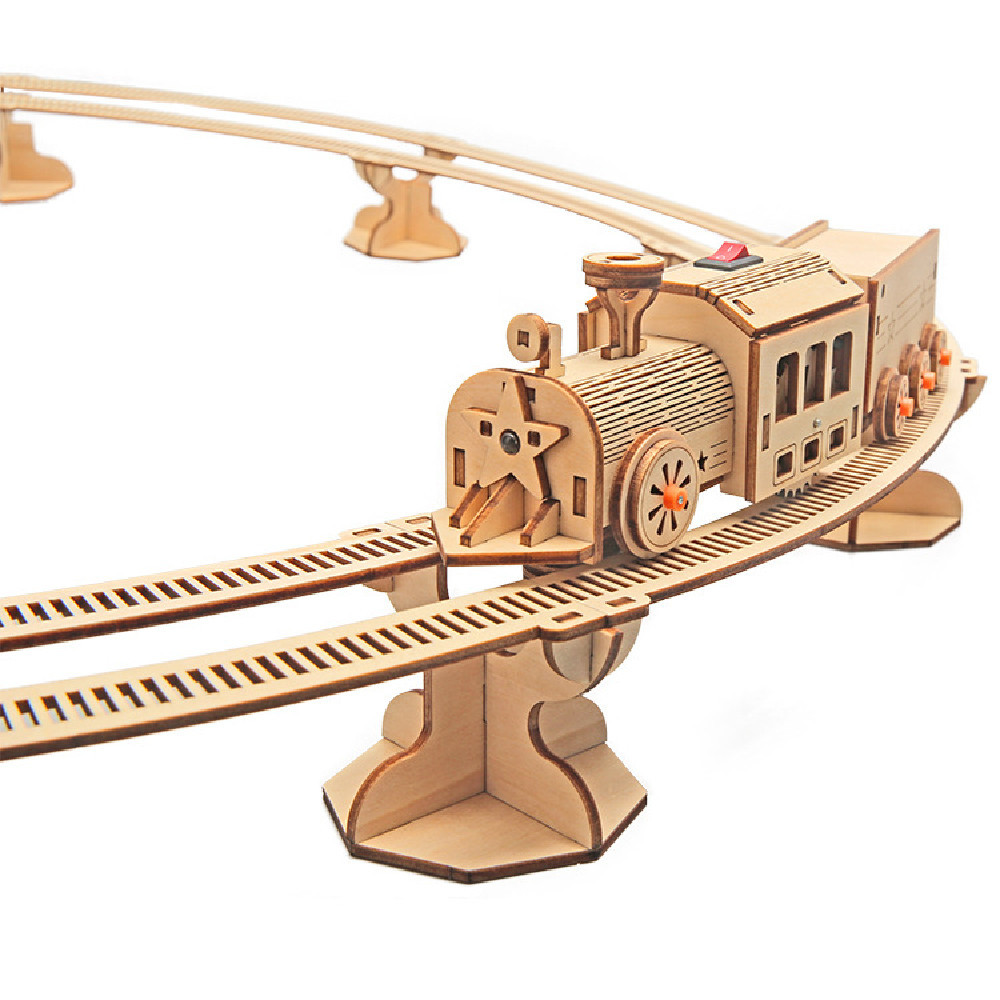 Railway Train Building Block Toy