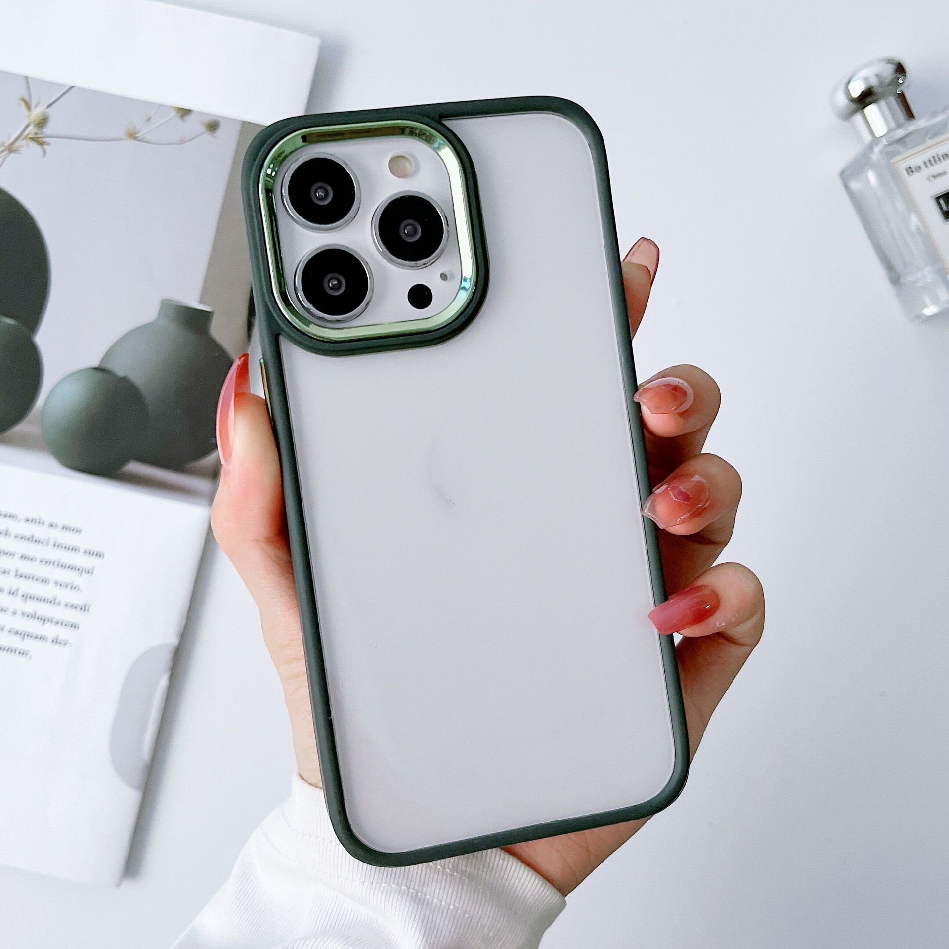 Electroplated Transparent Frosted Protective Case - Image 7
